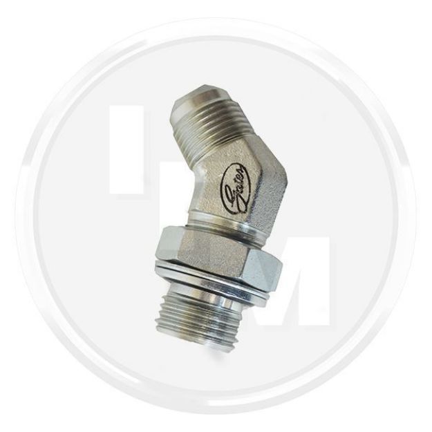 Picture of 1/2X 3/4   BSP/JIC 45 C/W NUT 8MJ-8MBSPACOR45