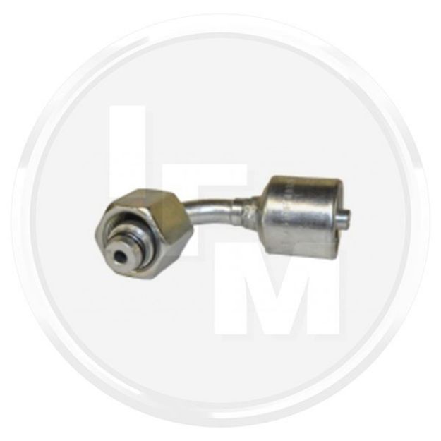 Picture of 24GSP42FDLORX90 - Female DIN 'O' Ring Swivel (Light Series) - 24° Cone