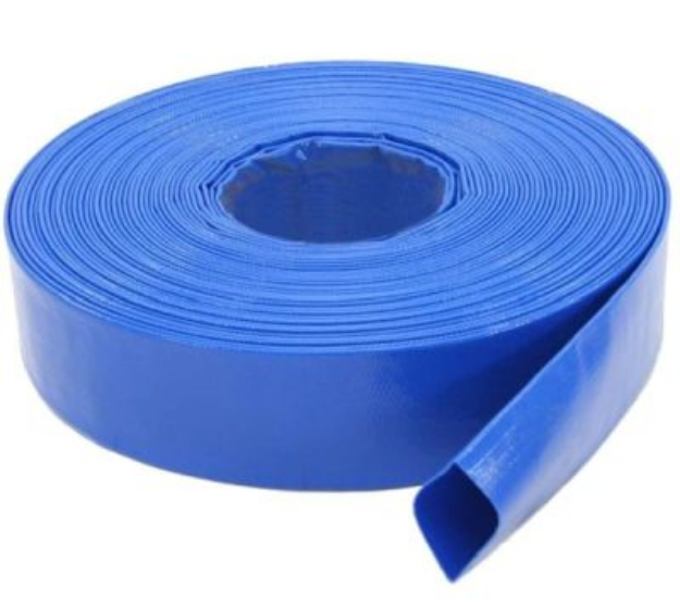 Picture of 2 LAY FLAT HOSE H/D  6 BAR BLUE 100 MT
